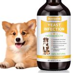 Yeast Infection Treatment for Dogs, 60ml Dog Yeast Infection Treatment, for Itchy Dog Skin Relief, Inflammation Relief, Allergy Relief, Dog Yeast Ear Infection, Help Dog Healthy Itch Relief