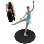 Artan Balance Dance Floor for Home, Studio, Stage Performance, or Outdoor Party, Smooth Flooring for Ballet, Jazz, or Tap Practice, Reversible Roll Out Dancing Mat for Kids and Adults