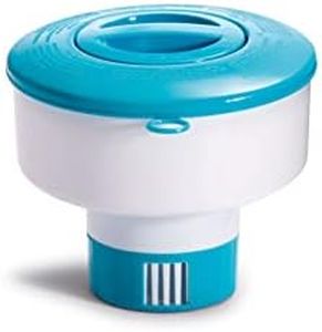 Intex 29041EP, 7-Inch Floating Chemical Dispenser for Pools, White/Blue