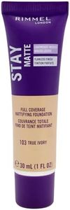 Rimmel London Stay Matte Liquid Mousse Foundation, 103 True Ivory