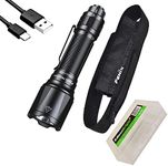 Fenix TK22TAC 2800 Lumen LED Tactical Flashlight TK22 TAC, USB Rechargeable ARB-L21-5000U Battery and EdisonBright BBX5 Battery Carrying case Bundle