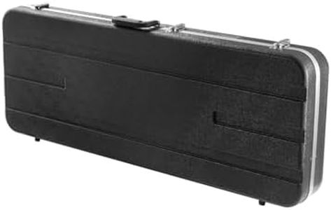 VEVOR 41.34 in Rectangular Electric Guitar Hard Case, Black ABS Cover, With Lock Latch Key Handle, Thick Padding, Water-Resistant, For 39 in Electric Guitar