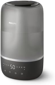 Humidificateur intelligent Philips - Compact mais puissant avec Sky High Mist, jusqu'à 32 heures d'autonomie, silencieux avec réglage du sommeil et veilleuse, pour jusqu'à 41 m² (HU1510/03)