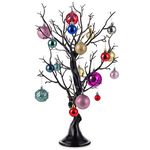 NUPTIO Halloween Tree Twig Tabletop: 58cm Artificial Table Trees Xmas Christmas Easter Decoration Fake Black Branch for Window Bedroom Holiday Party