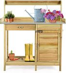 S AFSTAR Outdoor Potting Bench Tabl
