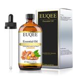 EUQEE Turmeric Essential Oil 108 ml Pure Turmeric Oil with Glass Dropper, Great for Diffusers, Candle Soap Making, Skin Care - 4 Fl Oz