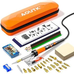 Wood Burning Kit, 72 pcs Wood Burning Tool with Adjustable Temperature 200~450°C, Wood Burner Tools Set with Pyrography Pen for Embossing Carving DIY Craft Supplies Adults Crafts Beginners