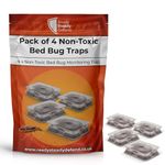 Bed Bug Traps, Pack of 4 - Early Detection & Superior Trapping Technology, Non-Toxic, Eco-Friendly, Ideal for Home & Travel