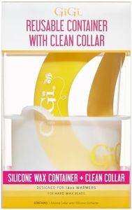 GiGi Reusable Container with Clean Collar – Silicone Wax Pot Liner for 14 oz Wax Warmer, Waxing Accessories Kit