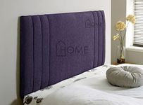 CROWNBEDSUK Berlin Chenille Divan Bed Headboard| Headboard|Chenille|Material|Divan Bed|Padded|F (Purple, 3FT (SINGLE))