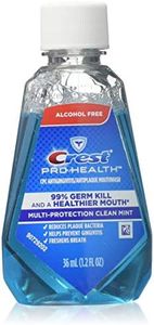Crest Pro-Health Mouthwash, Alcohol Free, Multi-Protection Clean Mint 1.2 oz (Pack of 2)