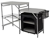 Andes Camping Field Kitchen Worktop Table Stand With Cupboard