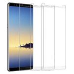 XINXUSONG 3 Pack Screen Protector for Galaxy Note 8 N950,Anti-Scratch 9H Hardness Full Coverage Silk Print Black Tempered glass Protective Film.