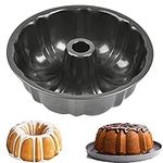 LANYOTA Ring Cake Tin, 24cm/9.6in Tin Round Cake Pan Tray, Non-Stick Baking Moulding Tin, Carbon Steel