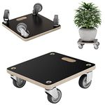 Wonfuss Furniture Moving Dolly 1 Piece, 550lbs Wood Dolly for Moving Furniture Movers with Wheels No Assembly Required (1 Piece*Square)