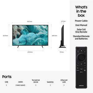 Samsung 43" QLED 4K Smart TV – Q7FA Series