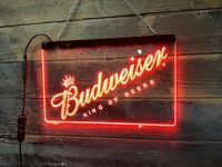 Budweiser King of Beers Bar Pub Led Light Sign