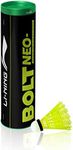 Li-Ning Bolt Neo (6 in 1) Nylon Badminton Shuttlecocks (Yellow)