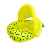 Vindany Baby Swimming Pool Float - Kids Inflatable Swimming Pool Boat Trainer Ring Safe Seat Toys with Adjustable Sun Canopy for Age 6-36 Months Toddler