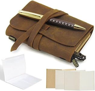 Kleines Reise Notizbuch im Taschenformat, Handgefertigte Reisetagebuch Passgröße Nachfüllbares, Echtes Leder Journal für reisende, Vintage Antike, Geschenk für Männer Frauen, Passport Größe A6 14x11cm