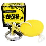 Slackers 40-Feet Zipline Falcon Series Kit with Seat, Yellow