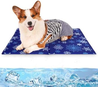 Pet Cooling Mat for Dogs Non-Toxic Gel Self Cooling Pad for Dogs Cats in Hot Summer Durable Cool Pad Waterproof & Easy Clean Large 65x50cm