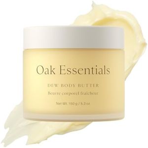 Oak Essentials Dew Body Butter, Hydrating Moisturizer, 5.3oz