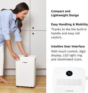 Bosch Dry 1000 Dehumidifier – Compact Home Moisture Removal