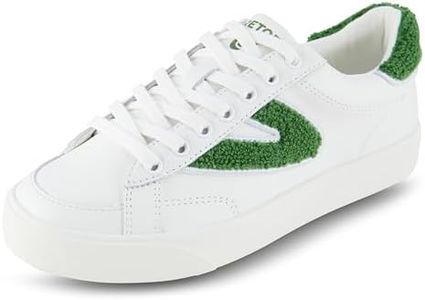 TRETORN Women's Mixed Doubles Sneaker, White/Green, 8