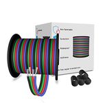 LEADTOPS 22AWG 4pin LED Electric RGB Wire 22 Gauge 33FT/10M 4x0.3mm² Extension Cable 4 Core for RGB LED Strip 5050 3528