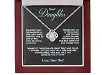 Luxoz to My Daughter Necklace Gift 