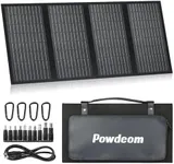 Powdeom SS60 Portable 60W Solar Panel, Waterproof IP67 Foldable Solar Panel Charger with 18V DC, PD 45W USB-C and 5V USB-A Output for Laptop Cellphone Solar Generator 12V Battery