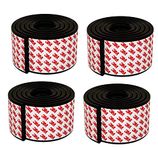 Sanyal Soft Extra-Wide Edge Protectors for Baby with 3M Strong Adhesive Double Sided pre-Taped, Baby proofing Safety Guards Proof Foam Padding for Table, Furniture, Sharp Edge (Brown, Pack of 4)