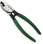 ENGINEER pk-50 Heavy Duty Cable Shears/Wire Cutters for Clean Cutting of Thick Electrical Cable, Coax & Nylon Rope etc. Made in Japan, Green, 164 mm