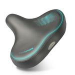 YLG Oversized Bike Seats for Women Men Comfort - Soft Wide Memory Foam Bicycle Saddle for Exercise Peloton Spin/Adult E Bike/Schwinn/Cruiser Accessories/MTB/Kids/Jetson Bicycle Saddle