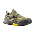 Reebok Work Men's Lavante Trail 2 Work Army Green, Black, and Yellow Composite Toe Boots