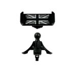 YSWOMOSKD Car Phone Holder Mount, Union Jack Phone Mount for Car Circular Air Vent for Mini Cooper R-Series Hands-Free Cradle for Smartphone, iPhone (Gray Jack)