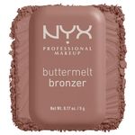 NYX Professional Makeup Buttermelt Powder Bronzer, Up To 12H Wear, Fade & Transfer Resistant, Shade: All Butta'd Up