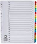 Q-Connect 20 Part A-Z Index Extra Wide Reinforced Multi-Colour Tabs