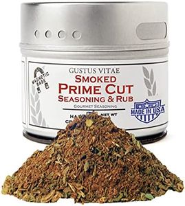 Smoked Prime Cut Seasoning & Rub | Authentic Artisanal Spice Blend | All Natural, Non GMO | Hand Made in Small Batches | Made in USA | Sustainably Sourced, Ultra Premium Seasoning | GLP-1 Friendly | Gourmet Blend | Magnetic Tin | Gustus Vitae | #87