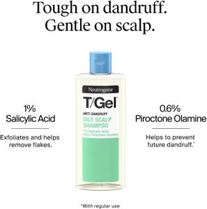 Neutrogena T/Gel Oily Scalp Shampoo 250ml – Anti-Dandruff Cleanser