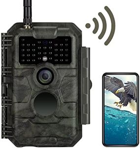 GardePro E6 Trail Camera WiFi 32MP 1296P Game Camera with No Glow Night Vision Motion Activated Waterproof for Wildlife Deer Scouting Hunting or Property Security, Camo