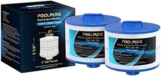 POOLPURE 8CH-950 Replacement for 10-2785 Bullfrog Spa Filter, PBF35, PBF50-F2S, Filbur FC-0536, Excel Filters XLS-834, Aladdin 15052, Baleen AK-90311, 2" SAE Thread Bull Frog Spa Filter, 2PACK