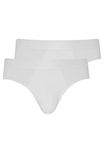 Jockey® Microfiber Air Brief 2-Pack, White, L