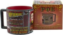 Edgar Allan Poe Coffee Mug - Poe's Most Famous Quotes and Writings - Comes in a Fun Gift Box