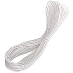 H&S 20 Meters Picture Hanging Cord 2.5mm Super Strong Nylon White for Photo Frame Mirror Hold up to 30kg