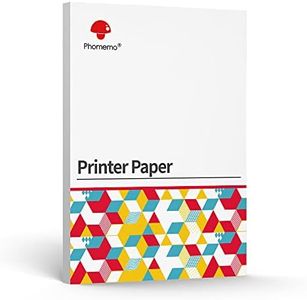 Phomemo A4 Thermal Paper 8.27"x11.69" Size for Portable Thermal Printer, for School or Work, Printing Files, Picture, Compatible with A285M/M08F/M834/MT800/MT800Q/PJ762/PJ763MFi, 200-Sheets
