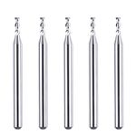 SpeTool Carbide End Mill Flat Top 2-Flute Aluminum Cutter 1/16" Cutting Dia Up Cut Spiral CNC Machine, 5Pcs/Lot