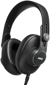 AKG Pro Audio K361 Wired, Over-Ear, Closed-Back, Light Weight, Foldable, Professional Recording Studio Headphones, Studio Monitor Mixing, Podcast, DJ Stereo Headsets, Black