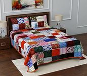 Jaipur Fusion King Size bedsheet with Patchwork